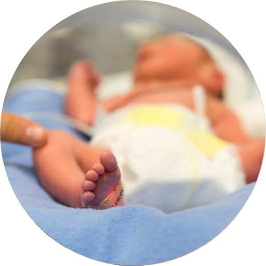 baby in incubator