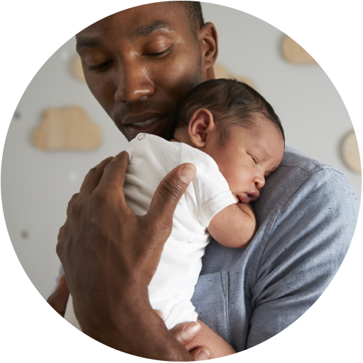 father with baby