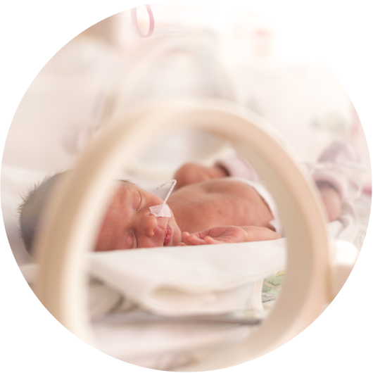 baby in incubator